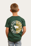 Signature Bull Flag Kids Classic Fit T-Shirt - Pine