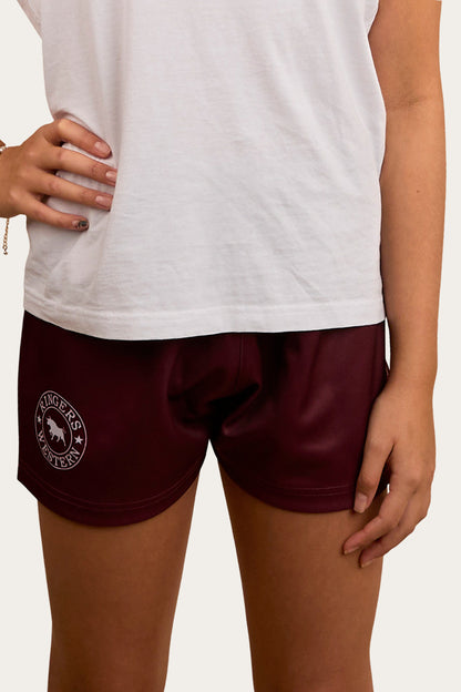 Ringers Kids Footy Short - Burgundy