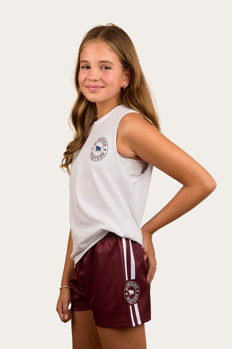 Ringers Kids Footy Short - Burgundy