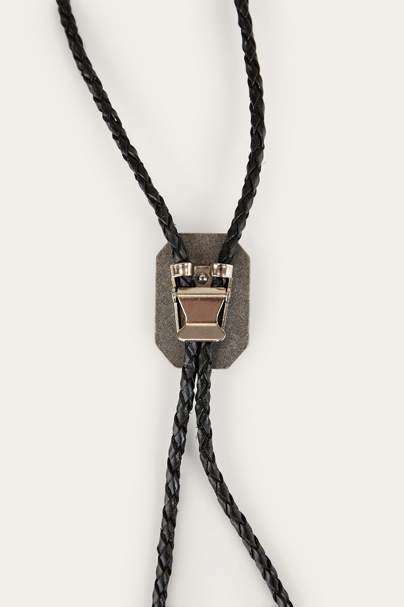 Laredo Bolo Tie - Antique Silver