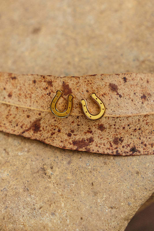 Lucky Cowgirl Earrings - Gold