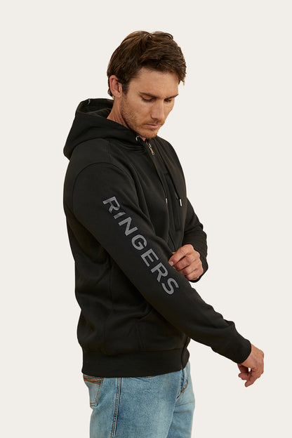 Blake Mens Zip Thru Hoodie - Black