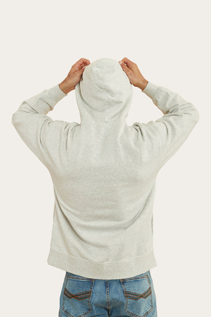 Princeton Mens Hoodie - Light Grey Marle