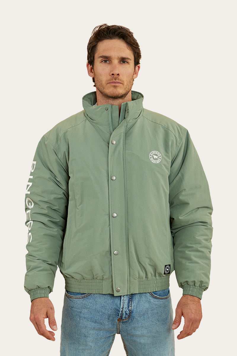 Kidman Mens Jacket - Leaf/Off White