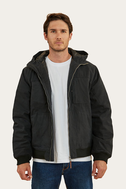 Sinclair Mens Canvas Jacket - Black