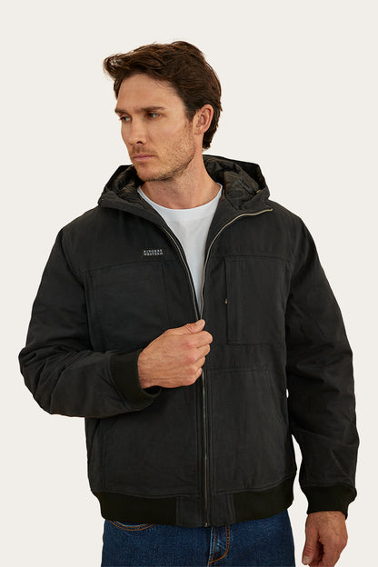 Sinclair Mens Canvas Jacket - Black