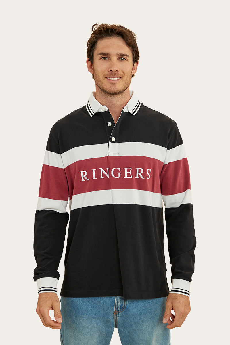 Redding Mens Rugby Jersey - Black