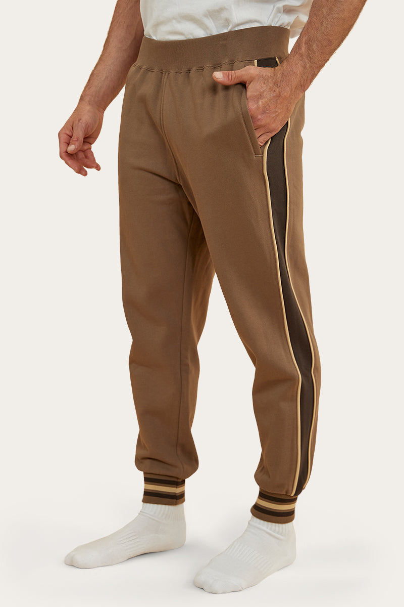 Davis Mens Trackpant - Mushroom/Charcoal