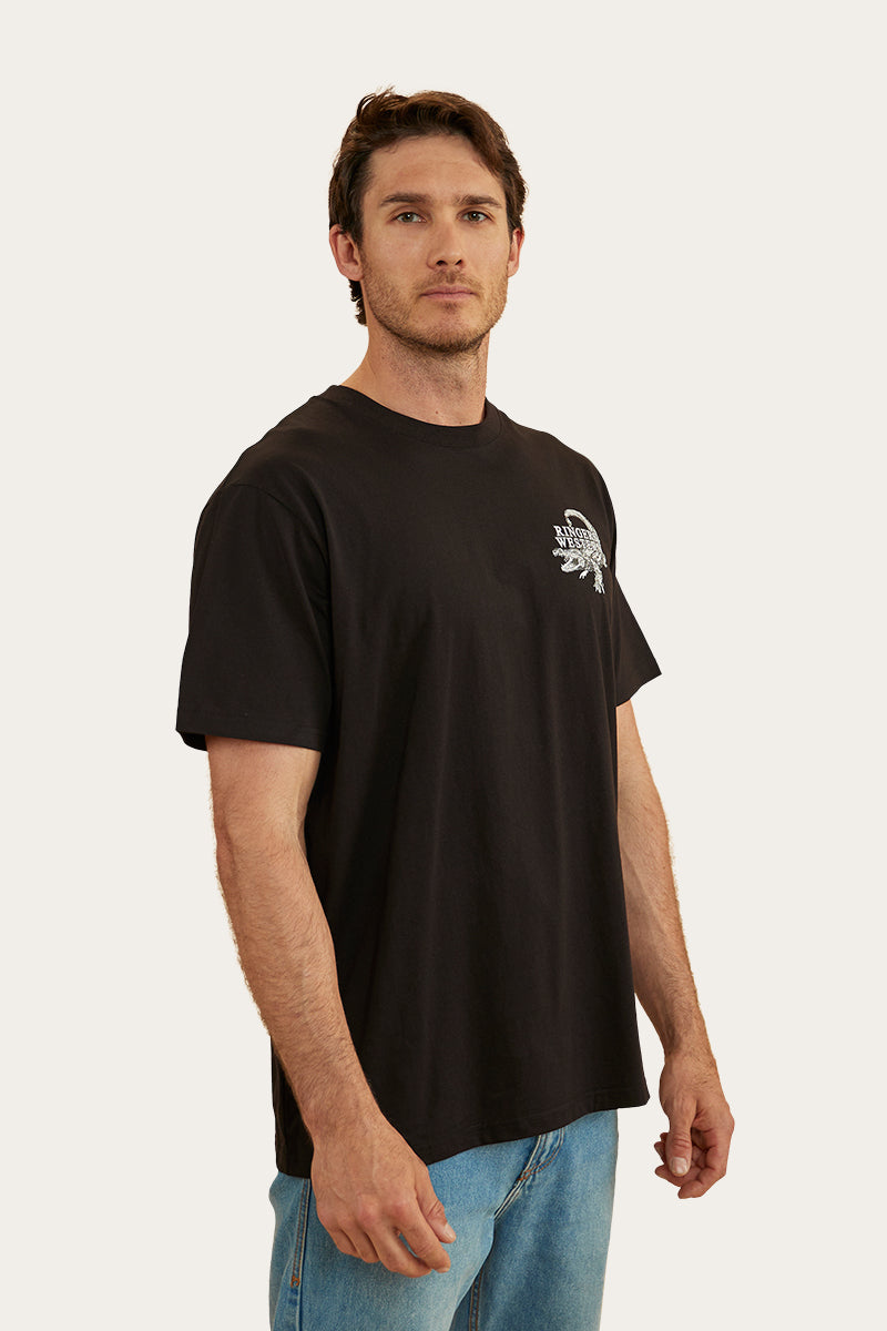 Salty Mens Loose Fit T-Shirt - Black