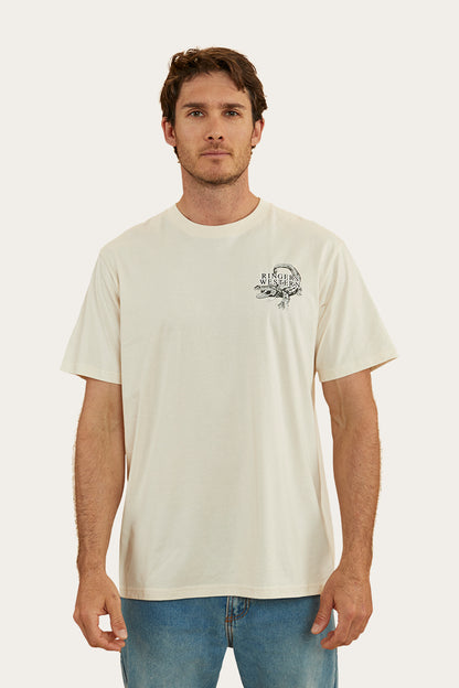 Salty Mens Loose Fit T-Shirt - Off White