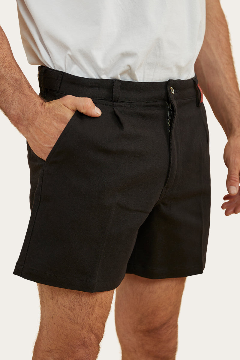 Cloncurry Mens Heavy Weight Work Short - Black