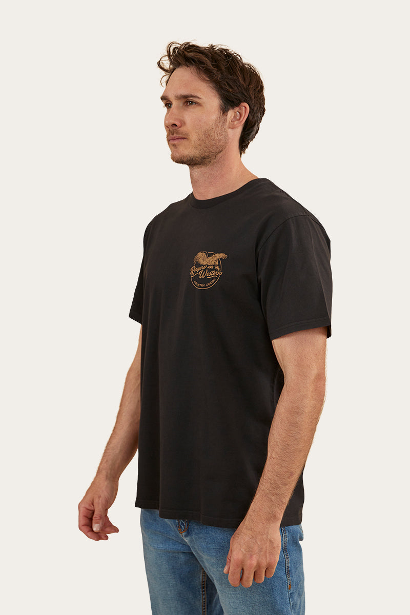 Ringers Eagle Mens Loose Fit T-Shirt - Black