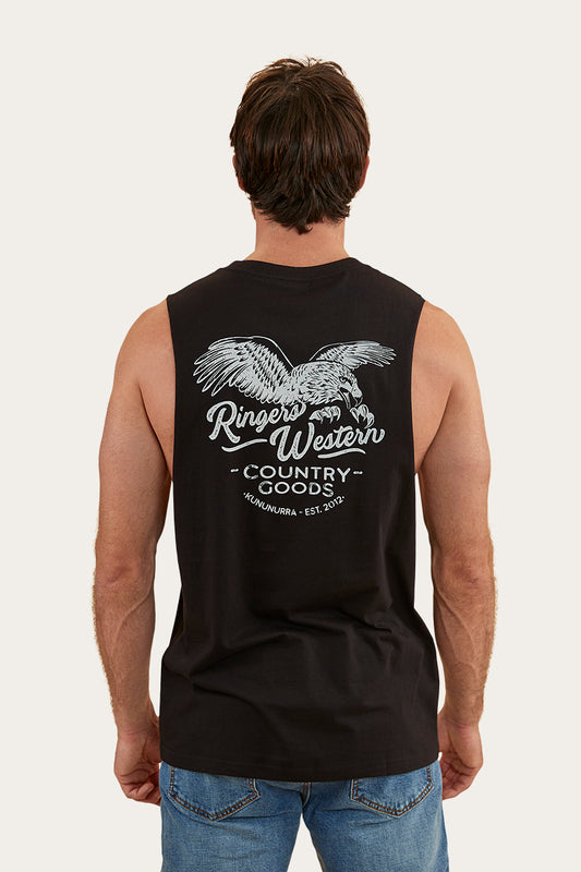 Ringers Eagle Mens Muscle Tank - Black