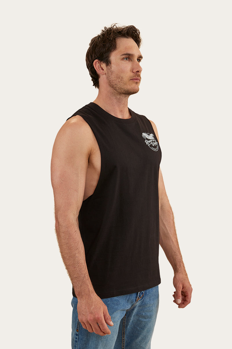 Ringers Eagle Mens Muscle Tank - Black