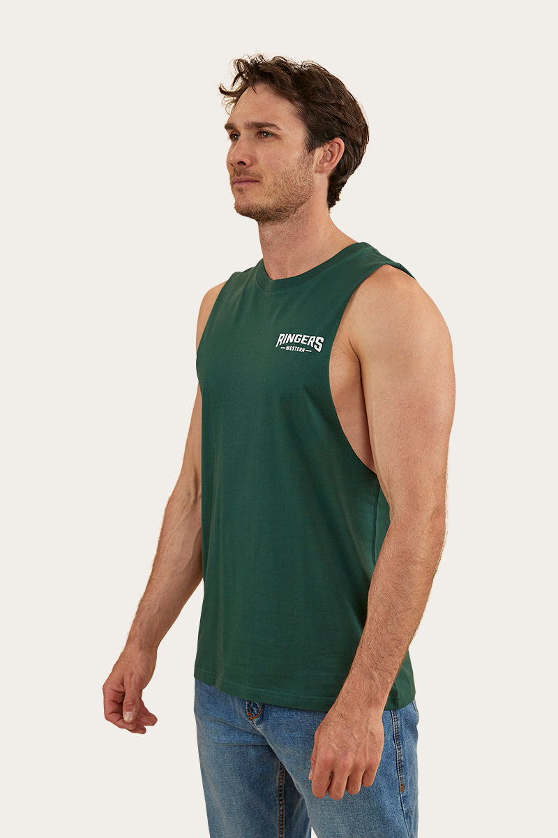 Squadron Mens Muscle Tank - Pine