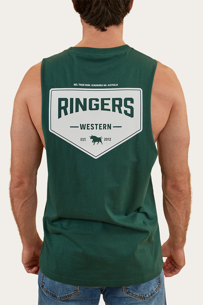 Squadron Mens Muscle Tank - Pine