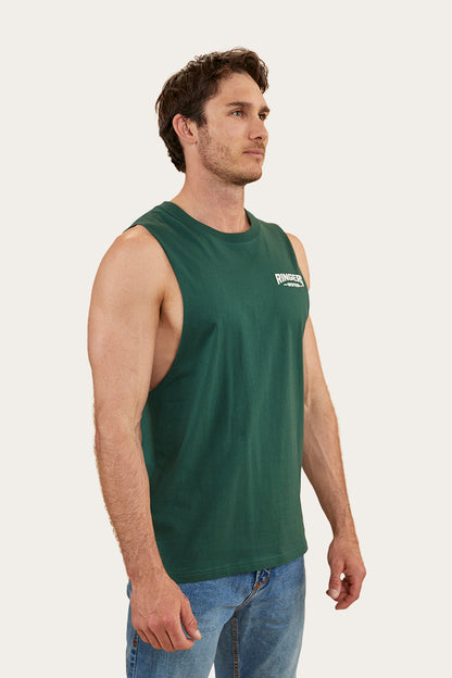 Squadron Mens Muscle Tank - Pine