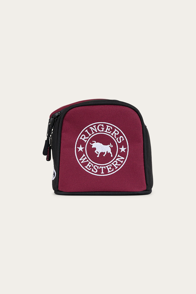 Occy Toiletry Bag - Burgundy / Black