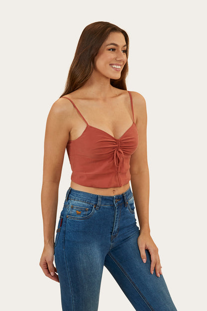 Posie Womens Cami Top - Cedar