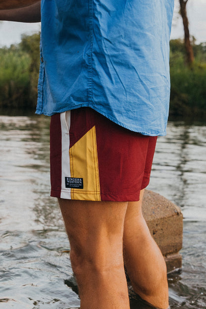 Rally Mens Swim Short - Burgundy