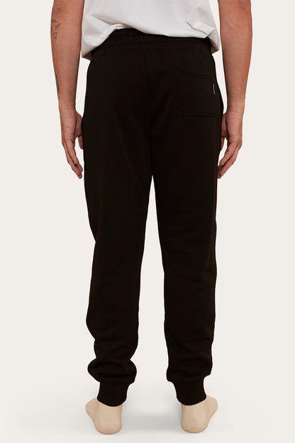 Kansas Mens Trackpants - Black/White