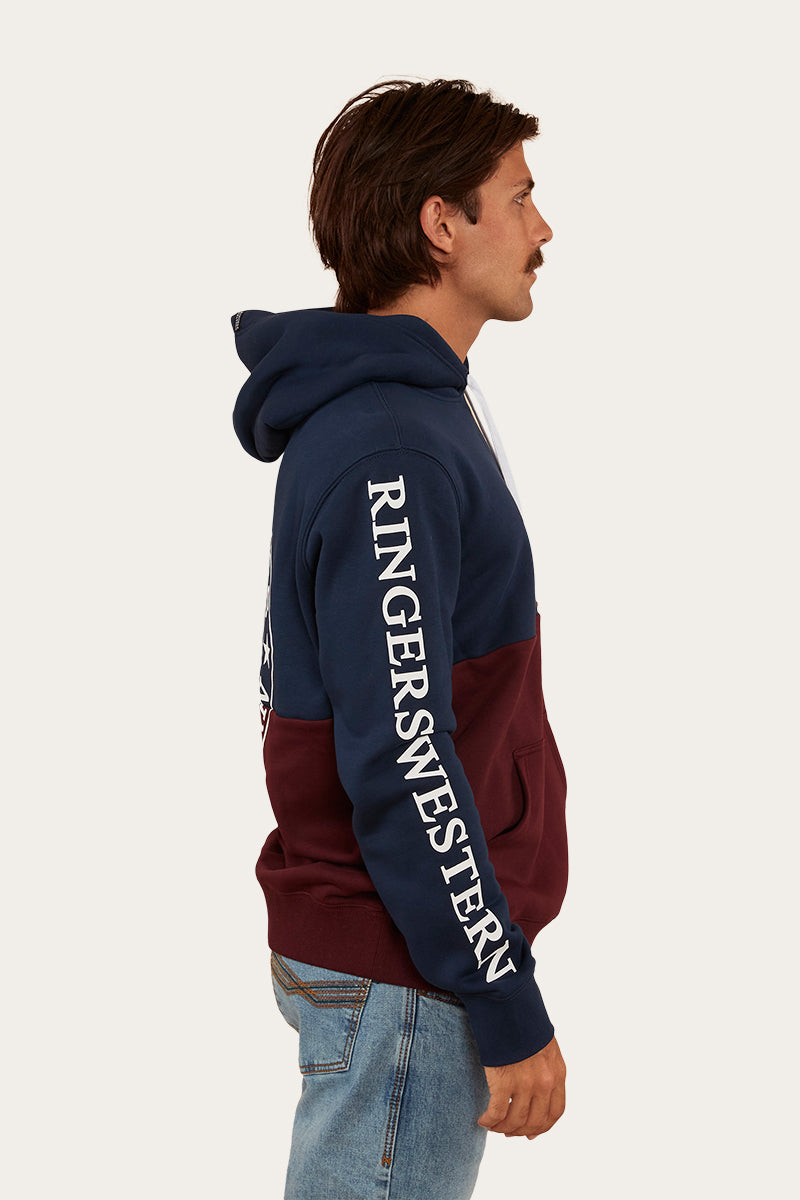 Hahndorf Mens Hoodie - Navy/Cabernet