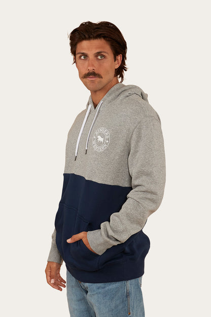 Hahndorf Mens Hoodie - Grey Marle/Navy