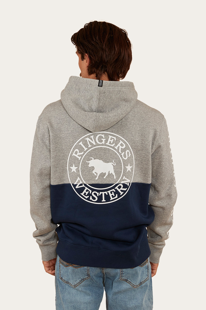 Hahndorf Mens Hoodie - Grey Marle/Navy