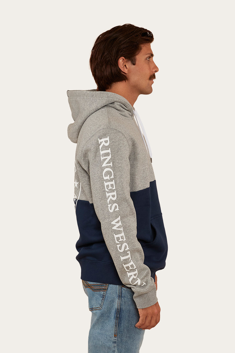 Hahndorf Mens Hoodie - Grey Marle/Navy