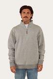 Strand Mens 1/4 Zip Crew - Grey Marle