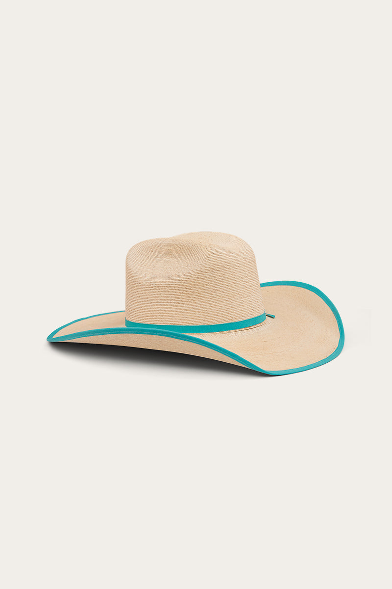 Sterling Hat - Natural/Aqua