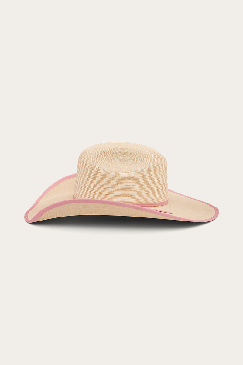 Sterling Hat - Natural/Pink