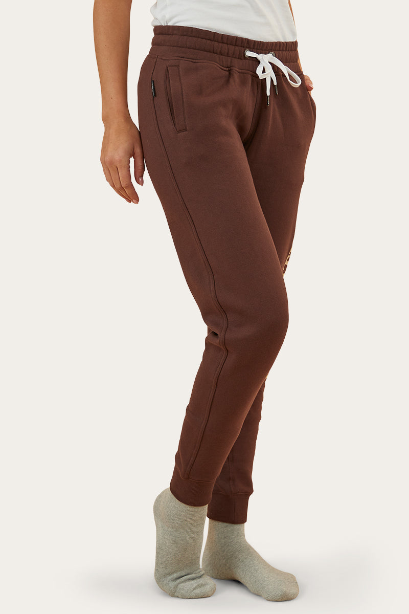 Iluka Womens Trackpant - Chocolate/Dark Sand