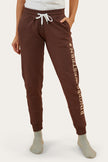 Iluka Womens Trackpant - Chocolate/Dark Sand