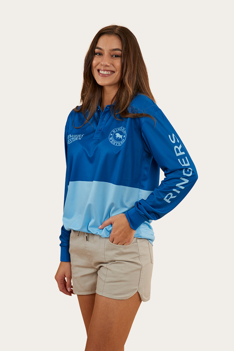 Halls Creek Unisex Fishing Jersey - Snorkel Blue