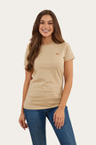 Reeves Womens Classic Fit T-Shirt - Dark Sand