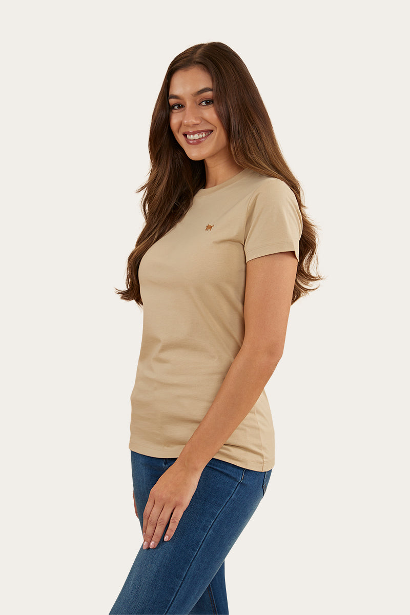 Reeves Womens Classic Fit T-Shirt - Dark Sand