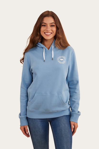 Signature Bull Womens Pullover Hoodie - Dusk/White