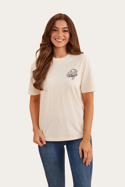 Salty Womens Loose Fit T-Shirt - Off White