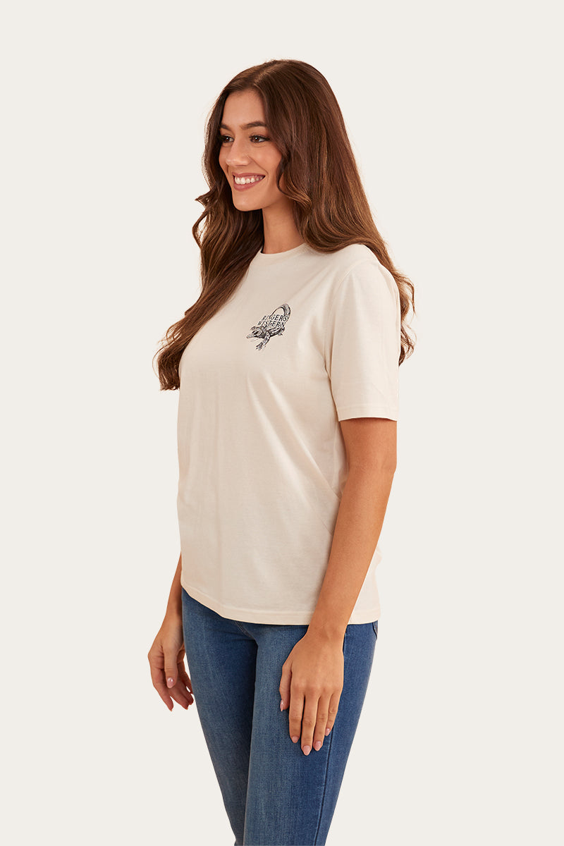 Salty Womens Loose Fit T-Shirt - Off White