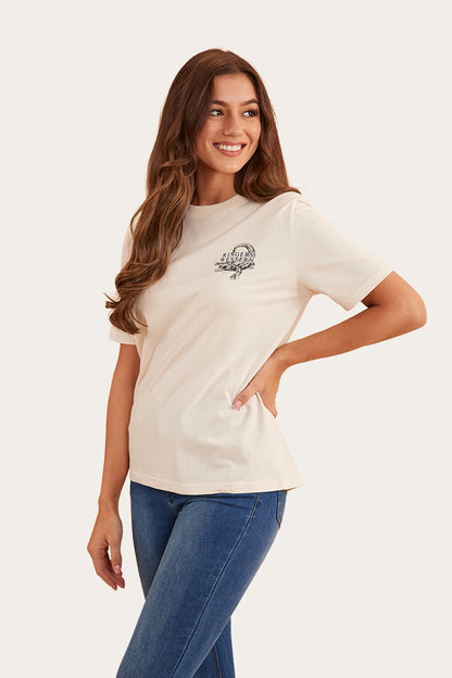 Salty Womens Loose Fit T-Shirt - Off White