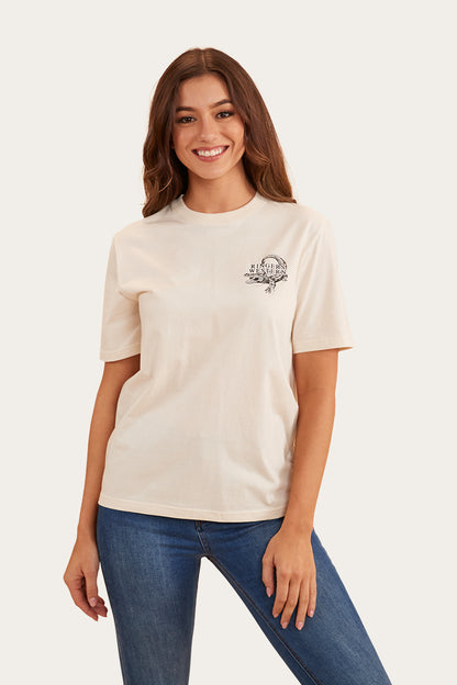 Salty Womens Loose Fit T-Shirt - Off White