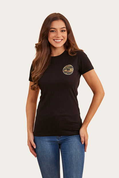 Signature Bull Womens Classic Fit T-Shirt - Black/Camo