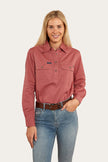 Pentecost River Womens Half Button Work Shirt - Dusty Rose