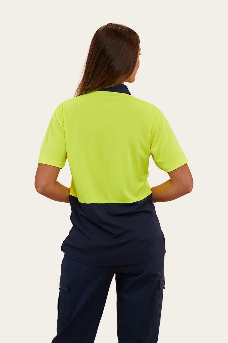 Tracks Womens Hi-Vis Polo - Neon Yellow