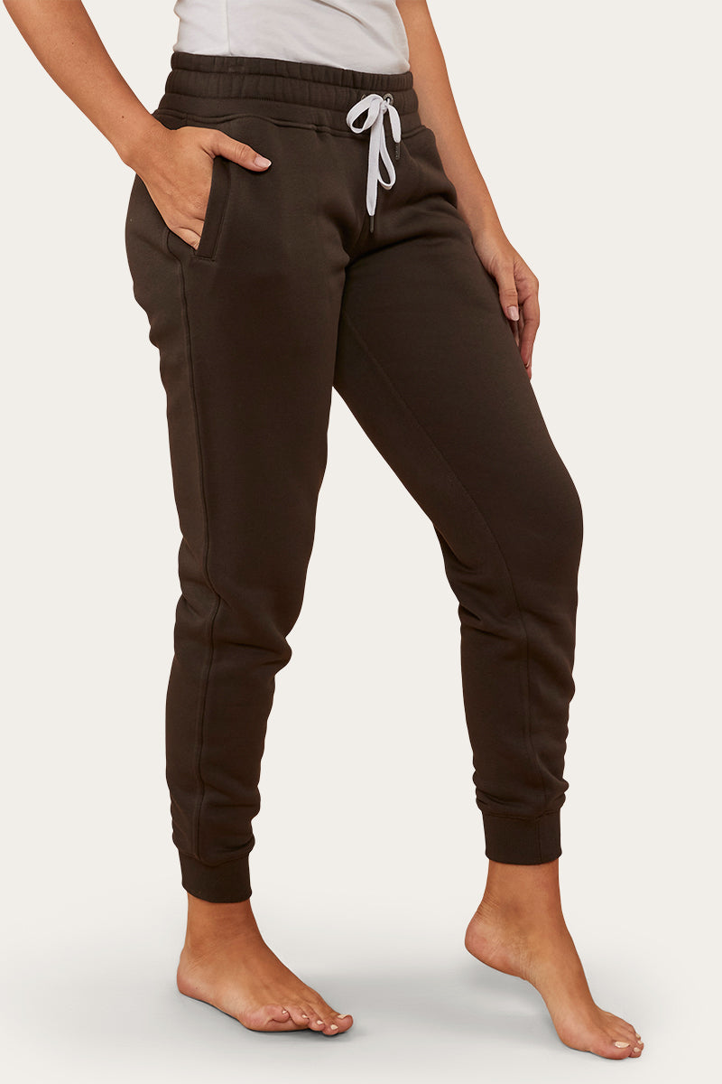 Iluka Womens Trackpant - Charcoal/Rosey