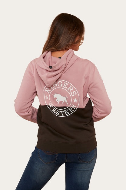 Albany Womens Hoodie - Rosey/Charcoal