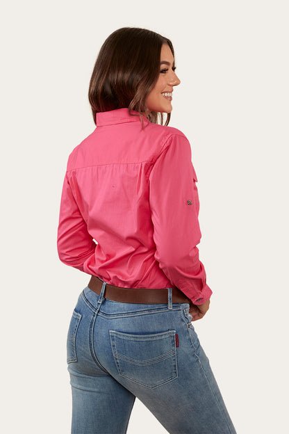 Pentecost River Womens Full Button Work Shirt - Melon