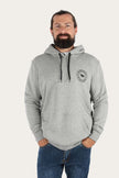 Signature Bull Mens Pullover Hoodie - Grey Marle/Black