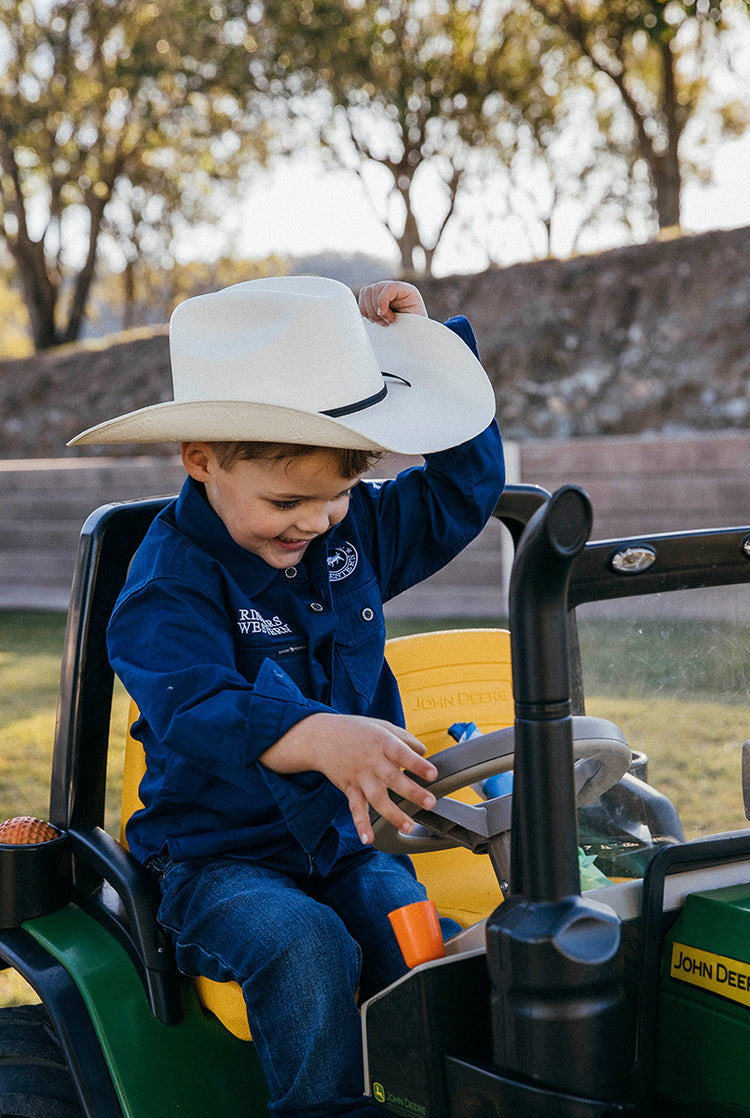 West Kids Hat - White